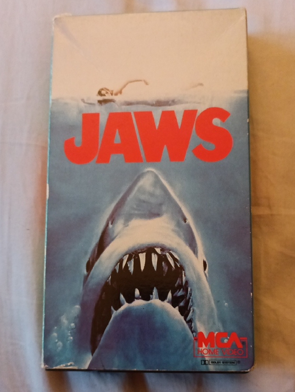1975 JAWS VHS: 1983 Edition, Steven Spielberg Film. Gently Used.